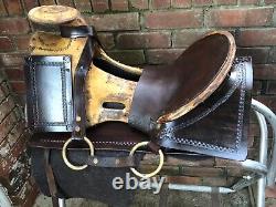 Vintage Western Hope Saddle Restored Ridable! Donkey/Mule Saddle Narrow Tree