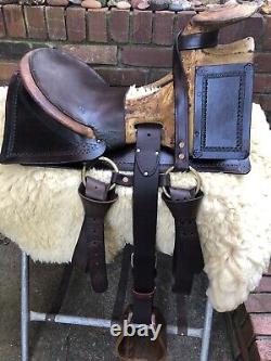 Vintage Western Hope Saddle Restored Ridable! Donkey/Mule Saddle Narrow Tree