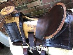 Vintage Western Hope Saddle Restored Ridable! Donkey/Mule Saddle Narrow Tree