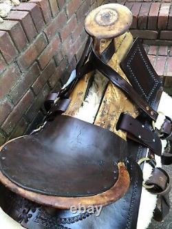 Vintage Western Hope Saddle Restored Ridable! Donkey/Mule Saddle Narrow Tree