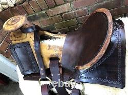 Vintage Western Hope Saddle Restored Ridable! Donkey/Mule Saddle Narrow Tree