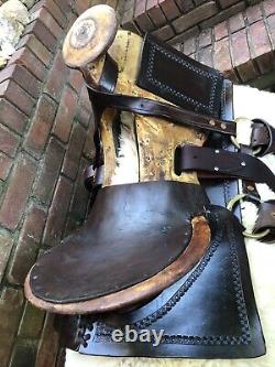 Vintage Western Hope Saddle Restored Ridable! Donkey/Mule Saddle Narrow Tree