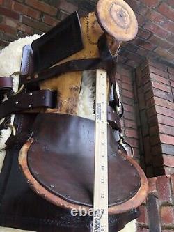 Vintage Western Hope Saddle Restored Ridable! Donkey/Mule Saddle Narrow Tree