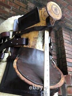 Vintage Western Hope Saddle Restored Ridable! Donkey/Mule Saddle Narrow Tree