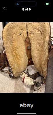 Vintage Western Horse Saddle 15 1/2inch Seat & 7 Inch Gullet