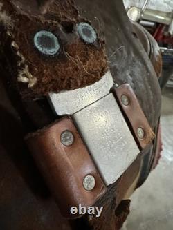 Vintage Western Horse Saddle 15.5