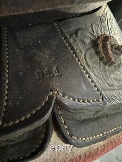 Vintage Western Horse Saddle 15.5