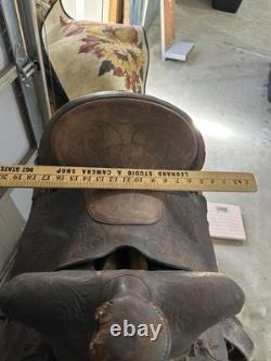 Vintage Western Horse Saddle 15.5