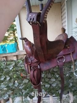 Vintage Western Horse Saddle 15 Seat