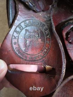 Vintage Western Horse Saddle 15 Seat