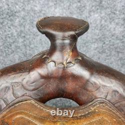Vintage Western Horse Saddle 15 Seat Tooled Leather Kentucky Trail/Pleasure