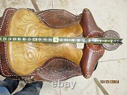 Vintage Western Leather Horse Saddle (Estate Find)