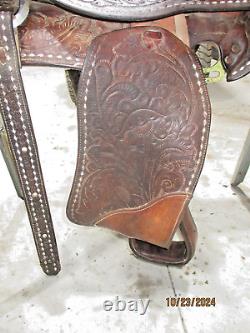 Vintage Western Leather Horse Saddle (Estate Find)