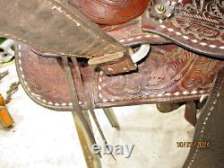 Vintage Western Leather Horse Saddle (Estate Find)