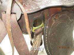 Vintage Western Leather Horse Saddle (Estate Find)