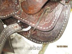 Vintage Western Leather Horse Saddle (Estate Find)