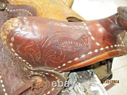 Vintage Western Leather Horse Saddle (Estate Find)