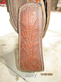 Vintage Western Leather Horse Saddle (Estate Find)