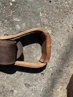 Vintage Western Leather Saddle Tooled Brown Horse Saddle-Used / Display / Repair