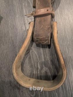 Vintage Western RBA Leather Horse Saddle 16 Cowboy Needs TLC Decor