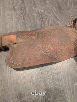 Vintage Western RBA Leather Horse Saddle 16 Cowboy Needs TLC Decor