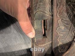 Vintage Western RBA Leather Horse Saddle 16 Cowboy Needs TLC Decor