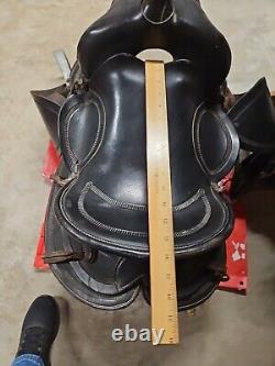 Vintage Western Saddle 14 Inch I Believe With Strirrups