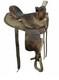 Vintage Western Saddle Brown Leather Western Americana Collectible