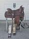 Vintage Western Saddle Custom Hand Carved Leather