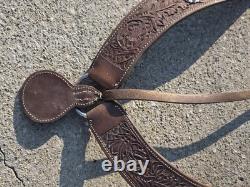Vintage Western Saddle Custom Hand Carved Leather