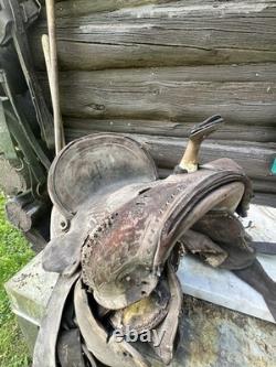 Vintage Western Saddle From Jackson Hole Wyoming