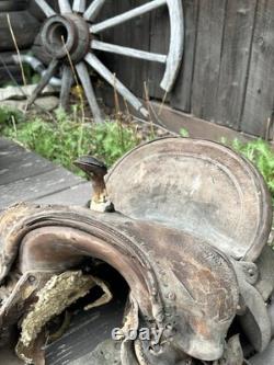 Vintage Western Saddle From Jackson Hole Wyoming