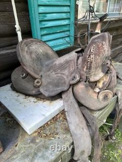 Vintage Western Saddle From Jackson Hole Wyoming