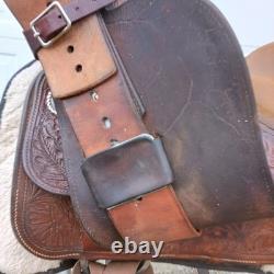 Vintage Western Show Saddle, Serial Number Stamped, Circle Y