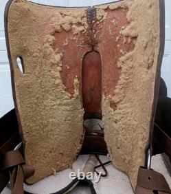 Vintage Western Show Saddle, Serial Number Stamped, Circle Y