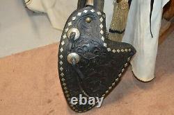 Vintage Western Silver Diamond Parade Saddle w 2 Breast Collars and Bridle