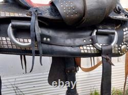 Vintage Western Silver Show Parade Saddle Doule Rigging 15 Simco Fair Condition