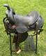 Vintage Western Slick Seat Cowboy Saddle 14.5 Inch Pleasure Trail Horse Leather