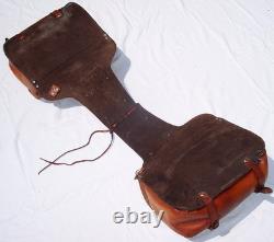 Vintage Western Tooled Leather Saddle Bags Horse Tack Made in Mexico Impressive