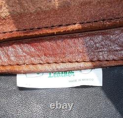 Vintage Western Tooled Leather Saddle Bags Horse Tack Made in Mexico Impressive