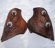 Vintage Western Tooled Leather Tapaderos Wood Covered Stirrups Conchos Nice
