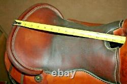 Vintage William N Porter American Western Leather 15 Seat Roping Saddle No 1561