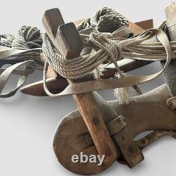 Vintage Wooden Sawbuck Pack Saddle with Rigging