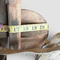 Vintage Wooden Sawbuck Pack Saddle with Rigging