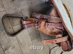 Vintage Youth Kids 12-13 Western Tooled Leather Ranch Riding Saddle Horse Pony