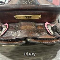 Vintage Youth Kids 12-13 Western Tooled Leather Ranch Riding Saddle Horse Pony