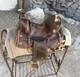 Vintage Youth Western Hand Tooled Leather Roping Riding Show Horse Pony Saddle