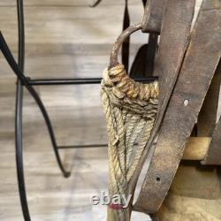Vintage Youth Western Saddle Leather Brown Horse 12.5 READ