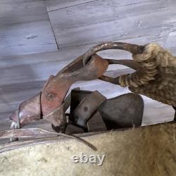 Vintage Youth Western Saddle Leather Brown Horse 12.5 READ