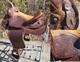 Vintage Full Size Horse Saddle Mustang Simco 3107 Brown Leather & Tooled